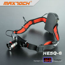 Maxtoch HE5Q-6 aluminium Cree Q5 réglable projecteur plus brillants